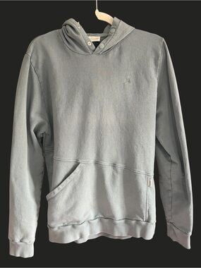SCALPERS Hoodie Asymmetrical Pocket Muted Sage Duck Green L‎